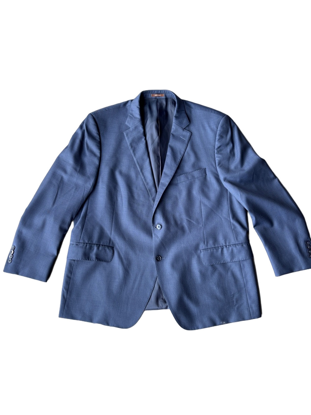 Peter Millar 48R Blue 100% Wool Sport Coat Classic Mens Luxury Tailored Jacket